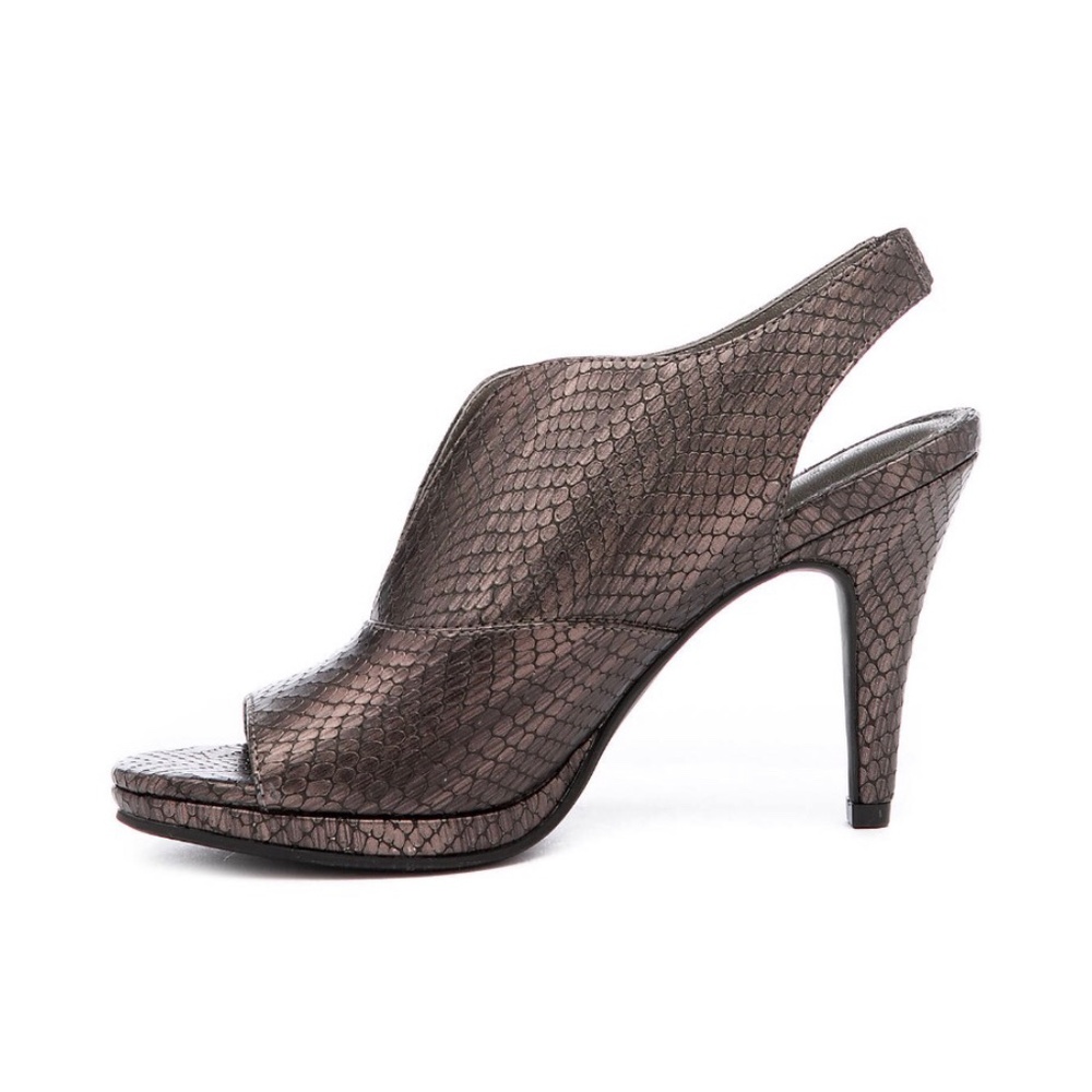 THE LIMITED TADA Metallic Open Toe Heel Sandal